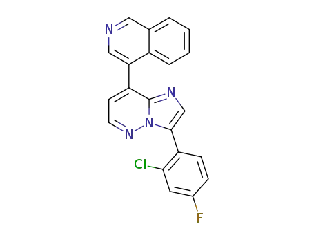 4-(3-(2-chloro-4-fluorophenyl)imidazo[1,2-b]pyridazin-8-yl)isoquinoline