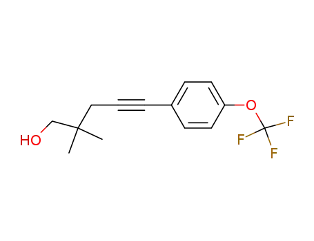 4-Pentyn-1-ol, 2,2-dimethyl-5-[4-(trifluoromethoxy)phenyl]-