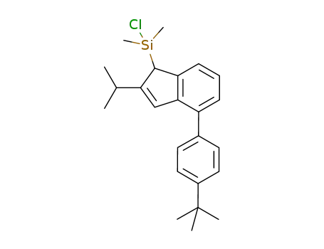 Molecular Structure of 538328-62-0 ([4-(4-tert-butylphenyl)-2-(propan-2-yl)-1H-inden-1-yl](chloro)dimethylsilane)