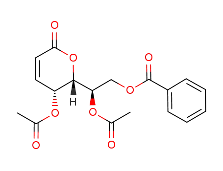 2,3-dideoxy-D-arabino-hept-2-enoic acid δ-lactone 4,6-diacetate 7-benzoate