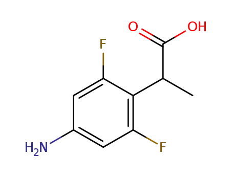 Molecular Structure of 1226776-88-0 (2-(4-aMino-2,6-difluorophenyl)propanoic acid)