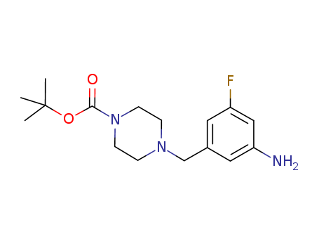 1-Piperazinecarboxylicacid, 4-[(3-amino-5-fluorophenyl)methyl]-, 1,1-dimethylethyl ester