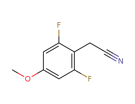 Molecular Structure of 886499-03-2 (2,6-DIFLUORO-4-METHOXYPHENYLACETONITRILE)