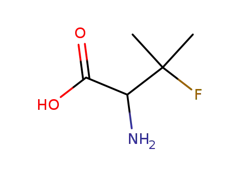 Molecular Structure of 43163-94-6 (3-FLUORO-DL-VALINE)