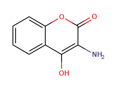 Molecular Structure of 5725-79-1 (3-AMINO-4-HYDROXY-CHROMEN-2-ONE)