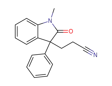 3-(1-methyl-2-oxo-3-phenylindolin-3-yl)propanenitrile