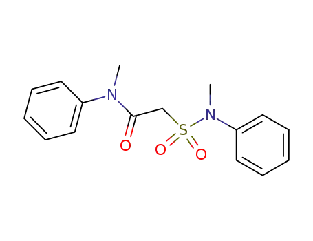 Molecular Structure of 13229-34-0 (N-methyl-2-[methyl(phenyl)sulfamoyl]-N-phenylacetamide)