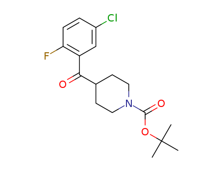 1-Piperidinecarboxylic acid, 4-(5-chloro-2-fluorobenzoyl)-, 1,1-dimethylethyl ester