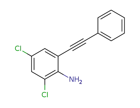 2,4-dichloro-6-(2-phenylethynyl)benzeneamine