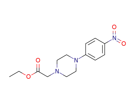 Molecular Structure of 24636-99-5 (ethyl 2-[4-(4-nitrophenyl)piperazin-1-yl]acetate)