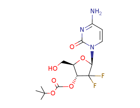 (2R,3R,5R)-5-(4-amino-2-oxopyrimidin-1(2H)-yl)-4,4-difluoro-2-(hydroxymethyl)tetrahydrofuran-3-yl tert-butyl carbonate