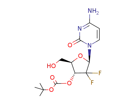 (2R,3R,5R)-5-(4-amino-2-oxopyrimidin-1(2H)-yl)-4,4-difluoro-2-(hydroxymethyl)tetrahydrofuran-3-yl tert-butyl carbonate