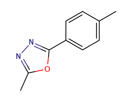 Molecular Structure of 25877-53-6 (2-methyl-5-(4-methylphenyl)-1,3,4-oxadiazole)