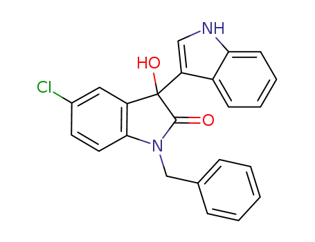 1-benzyl-5-chloro-3-hydroxy-3-(1H-indol-3-yl)indolin-2-one