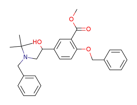 methyl 5-(2-(benzyl(tert-butyl)amino)-1-hydroxyethyl)-2-(benzyloxy)benzoate