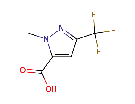 Molecular Structure of 128694-63-3 (2-Methyl-5-trifluoromethyl-2H-pyrazole-3-carboxylic acid)