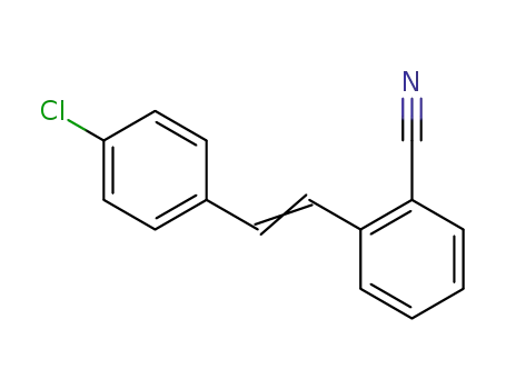 Molecular Structure of 62100-12-3 (Benzonitrile, 2-[2-(4-chlorophenyl)ethenyl]-)