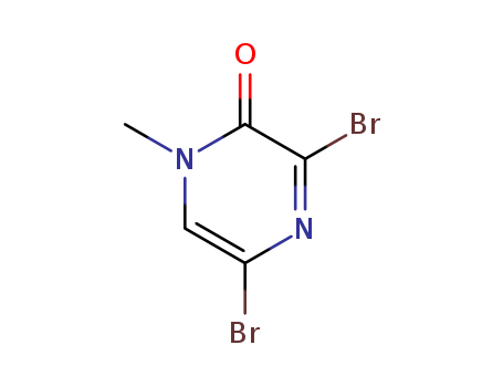 2(1H)-Pyrazinone, 3,5-dibromo-1-methyl-