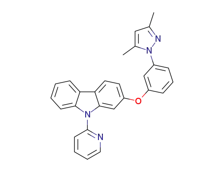 2-(3-(3,5-dimethyl-1H-pyrazol-1-yl)phenoxy)-9-(pyridin-2-yl)-9H-carbazole