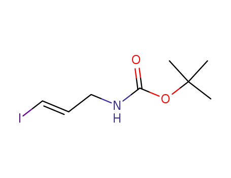 Molecular Structure of 141097-38-3 (Carbamic acid, (3-iodo-2-propenyl)-, 1,1-dimethylethyl ester, (E)-)