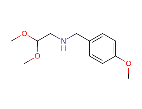Molecular Structure of 54879-77-5 (N-(4-methoxybenzyl)aminoacetaldehyde dimethyl acetal)