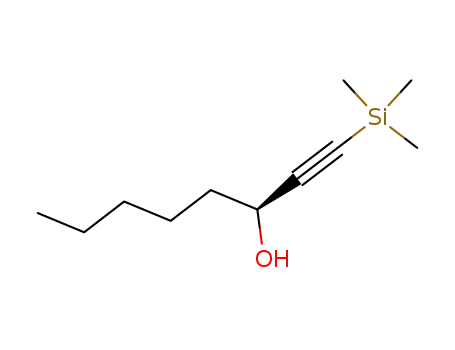 Molecular Structure of 128899-38-7 (1-Octyn-3-ol, 1-(trimethylsilyl)-, (S)-)
