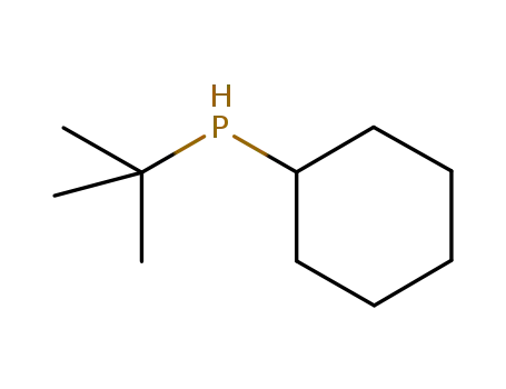Molecular Structure of 62337-90-0 (tert-Butylcyclohexylphosphine)