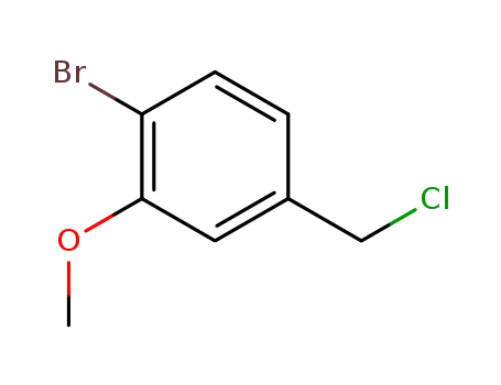 Molecular Structure of 113081-49-5 (Benzene, 1-bromo-4-(chloromethyl)-2-methoxy-)