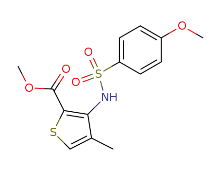 methyl 3-((4-methoxyphenyl)sulfonamido)-4-methylthiophene-2-carboxylate