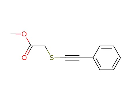 Acetic acid, [(phenylethynyl)thio]-, methyl ester