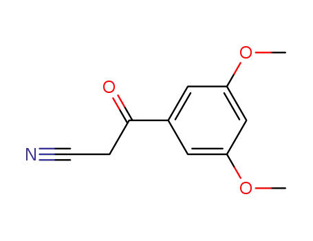 Molecular Structure of 70988-04-4 (3-(3',5'-DIMETHOXYPHENYL)-3-OXOPROPANENITRILE)