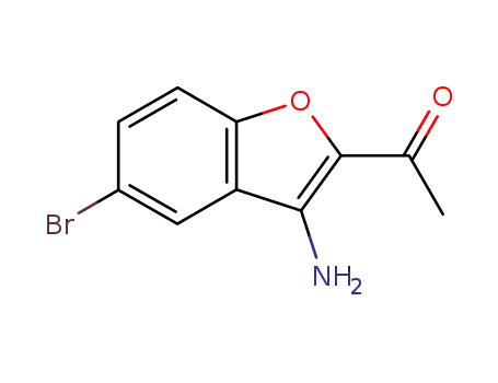 Molecular Structure of 636992-53-5 (Ethanone, 1-(3-amino-5-bromo-2-benzofuranyl)-)