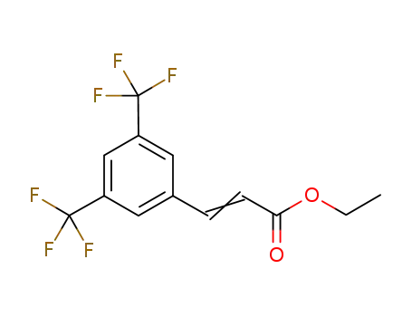Molecular Structure of 184969-49-1 (3,5-BIS(TRIFLUORO-METHYL)CINNAMIC ETHYL ESTER)
