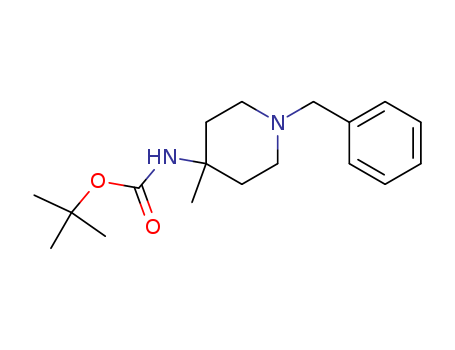 Carbamic acid, N-[4-methyl-1-(phenylmethyl)-4-piperidinyl]-, 1,1-dimethylethyl ester