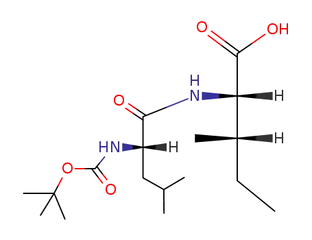 Molecular Structure of 65057-75-2 (L-Isoleucine, N-[N-[(1,1-dimethylethoxy)carbonyl]-L-leucyl]-)