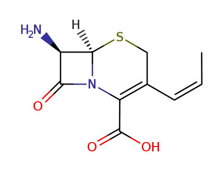 7-Amino-8-oxo-3-((1Z)-prop-1-enyl)-5-thia-1-azabicyclo(4.2.0)oct-2-ene-2-carboxylic acid, (6R,7R)-