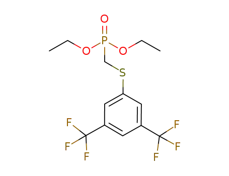 Molecular Structure of 934177-56-7 ((2-ethyl)bistrifluoromethyl thiophenolmethylphosphoric acid ethyl ester)