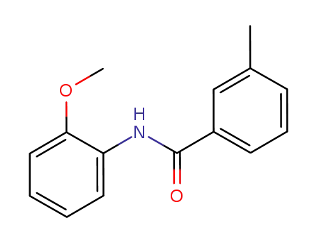 Molecular Structure of 124411-43-4 (N-(2-methoxyphenyl)-3-methylbenzamide)