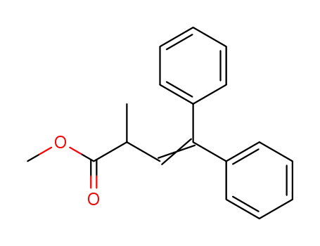 Molecular Structure of 59158-97-3 (3-Butenoic acid, 2-methyl-4,4-diphenyl-, methyl ester)