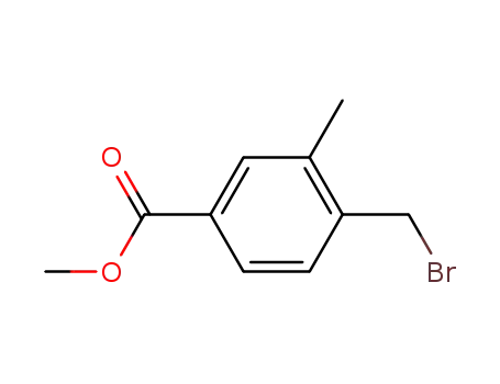 Molecular Structure of 104447-92-9 (4-bromomethyl-3-methylbenzoic acid methyl ester)
