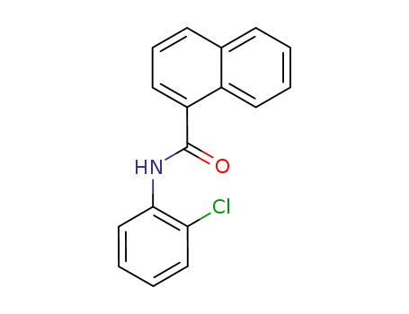Molecular Structure of 77791-09-4 (N-(2-CHLOROPHENYL)-1-NAPHTHAMIDE)