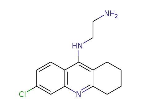 Molecular Structure of 1392319-30-0 (N<SUP>1</SUP>-(6-chloro-1,2,3,4-tetrahydroacridin-9-yl)ethane-1,2-diamine)