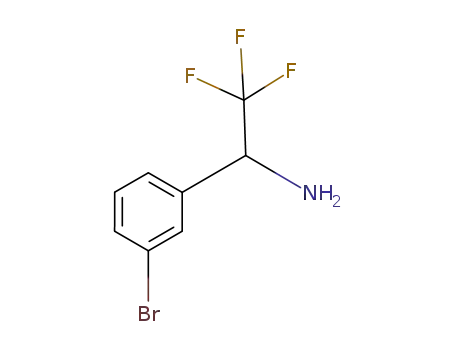 Molecular Structure of 878539-31-2 ((1S)-1-(3-BROMOPHENYL)-2,2,2-TRIFLUOROETHYLAMINE)