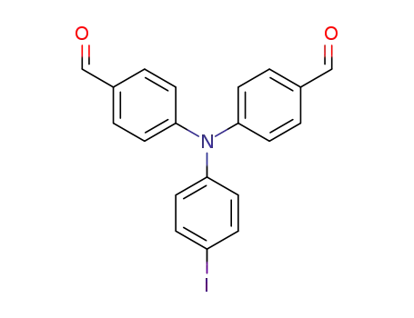 Molecular Structure of 1548368-48-4 (4,4’-[(4-iodophenyl)amino]bis[benzaldehyde])