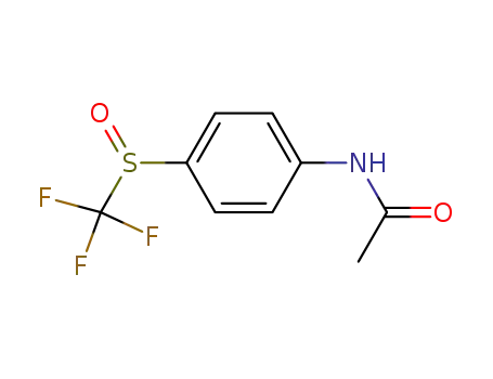 Molecular Structure of 1948-04-5 (4-Acetamidophenyl trifluoromethyl sulphoxide)