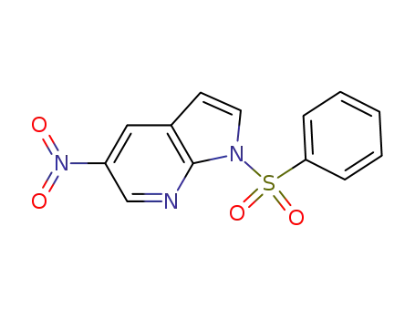 1H-Pyrrolo[2,3-b]pyridine, 5-nitro-1-(phenylsulfonyl)-