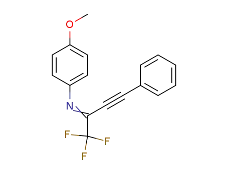 4-methoxy-N-(1,1,1-trifluoro-4-phenylbut-3-yn-2-ylidene)aniline