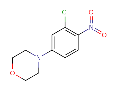 Molecular Structure of 65976-65-0 (4-(3-chloro-4-nitrophenyl)morpholine)