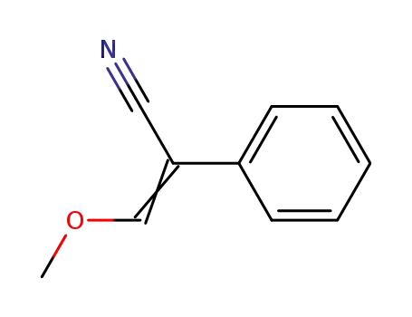 Molecular Structure of 73591-08-9 (3-methoxy-2-phenylacrylonitrile)