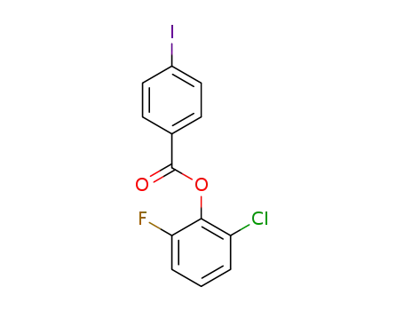 Molecular Structure of 1443037-90-8 (2-chloro-6-fluorophenyl 4-iodobenzoate)